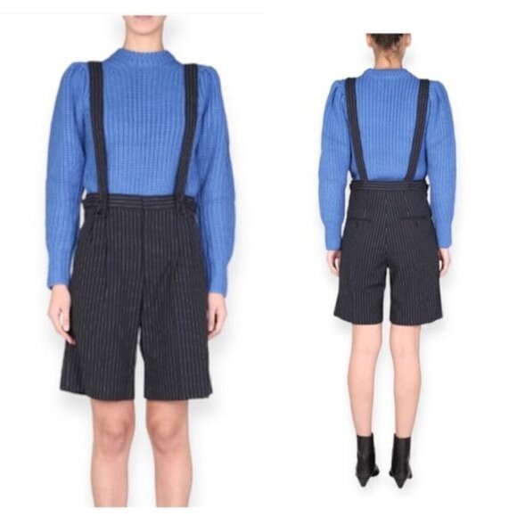 Isabel‎ Marant Joe  Striped Suspender Shorts, Size 34EU, 2022 collection - Picture 2 of 16
